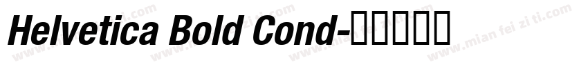 Helvetica Bold Cond字体转换